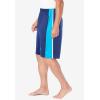 imageKingSize Mens Big ampamp Tall KS Sport Power ShortsMidnight Navy Electric Turquoise 1321