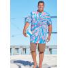 imageKingSize Mens Big ampamp Tall Lightweight TieDye Crewneck TeeTeal Tie Dye