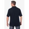 imageKingSize Mens Big ampamp Tall ShrinkLess Lightweight PoloBlack