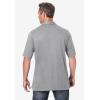 imageKingSize Mens Big ampamp Tall ShrinkLess Lightweight PoloHeather Grey
