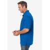 imageKingSize Mens Big ampamp Tall ShrinkLess Lightweight PoloHeather Ultra Blue