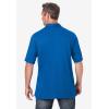 imageKingSize Mens Big ampamp Tall ShrinkLess Lightweight PoloHeather Ultra Blue