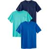 imageKingSize Mens Big ampamp Tall 3Pack Longer Length Pocket CrewneckAssorted Cools