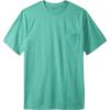 imageKingSize Mens Big ampamp Tall ShrinkLess Lightweight Pocket Crewneck TShirtHeather Ultra Blue