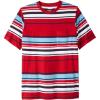 imageKingSize Mens Big ampamp Tall ShrinkLess Lightweight Pocket Crewneck TShirtRed Stripe