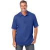 imageKingSize Mens Big ampamp Tall ShrinkLess Lightweight PoloHeather Navy