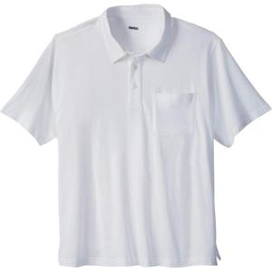 imageKingSize Mens Big ampamp Tall ShrinkLess Lightweight PoloWhite