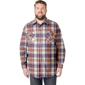 imageKingSize Mens Big ampamp Tall Signature Plaid Flannel ShirtRoyal Plaid