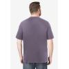 imageBoulder Creek by Kingsize Mens Big ampamp Tall Heavyweight Jersey Crewneck TShirtPurple Sage