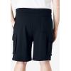 imageKingSize Mens Big ampamp Tall 10quot Fleece Cargo ShortsBlack 1333