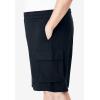 imageKingSize Mens Big ampamp Tall 10quot Fleece Cargo ShortsBlack 1333