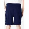 imageKingSize Mens Big ampamp Tall 10quot Fleece Cargo ShortsNavy 1336