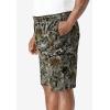 imageKingSize Mens Big ampamp Tall 10quot Fleece Cargo ShortsWoods Camo