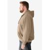 imageKingSize Mens Big ampamp Tall Fleece Zipfront Hoodie JacketHeather Khaki Stone