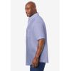 imageKingSize Mens Big ampamp Tall Tall WrinkleFree ShortSleeve Oxford Dress ShirtClassic Blue Pindot