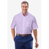 imageKingSize Mens Big ampamp Tall Tall WrinkleFree ShortSleeve Oxford Dress ShirtSoft Purple