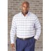 imageKingSize Mens Big ampamp Tall WrinkleFree Oxford Dress Shirt  17 390 White