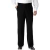 imageKingSize Mens Big ampamp Tall Tall KS Signature Collection No Hassle Classic Fit Expandable Waist Plain Front Dress PantsBlack