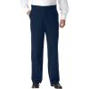 imageKingSize Mens Big ampamp Tall Tall KS Signature Collection No Hassle Classic Fit Expandable Waist Plain Front Dress PantsNavy