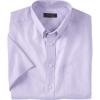 imageKingSize Mens Big ampamp Tall Tall WrinkleFree ShortSleeve Oxford Dress ShirtSoft Purple
