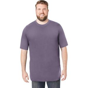 imageBoulder Creek by Kingsize Mens Big ampamp Tall Heavyweight Jersey Crewneck TShirtPurple Sage