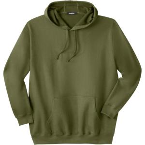 imageKingSize Mens Big ampamp Tall Fleece Pullover HoodieWoods Green
