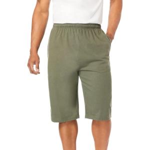 imageKingSize Mens Big ampamp Tall Lightweight Extra Long Jersey ShortsDusty Olive