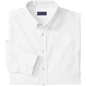 imageKingSize Mens Big ampamp Tall WrinkleFree Oxford Dress Shirt  17 390 White