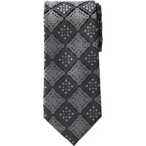 imageKingSize Mens KS Signature Collection Extra Long Classic Fancy TieSlate Grey Dont Use