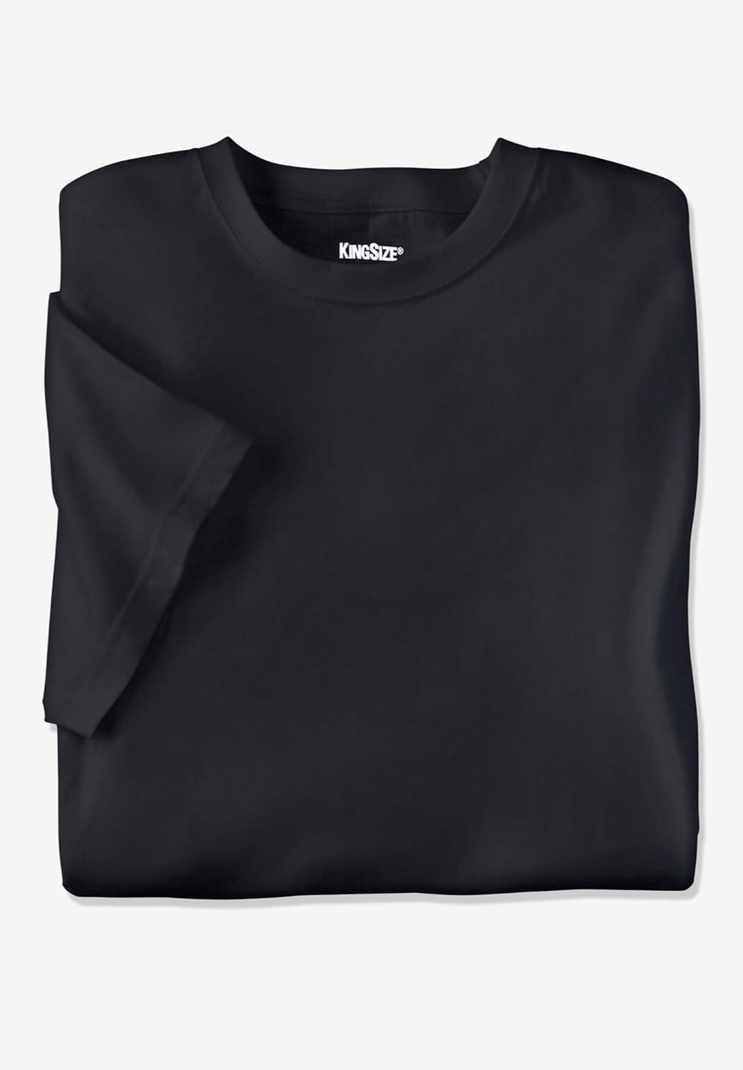 imageKingSize Mens Big ampamp Tall 3Pack Cotton Crewneck UndershirtAssorted Colors 3 Pack