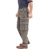 imageBoulder Creek by Kingsize Mens Big ampamp Tall Ranger SideElastic Stacked Cargo Pocket PantsDark Brown