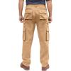 imageBoulder Creek by Kingsize Mens Big ampamp Tall Ranger SideElastic Stacked Cargo Pocket PantsDark Brown