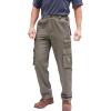 imageBoulder Creek by Kingsize Mens Big ampamp Tall Ranger SideElastic Stacked Cargo Pocket PantsDark Brown