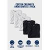 imageKingSize Mens Big ampamp Tall 3Pack Cotton Crewneck UndershirtWhite 5 Pack