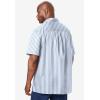 imageKingSize Mens Big ampamp Tall Striped ShortSleeve Sport ShirtLight Blue Stripe