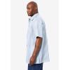 imageKingSize Mens Big ampamp Tall Striped ShortSleeve Sport ShirtLight Blue Stripe