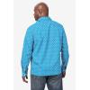imageKingSize Mens Big ampamp Tall Tall The NoTuck Casual ShirtBlue Medallion