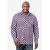 imageKingSize Mens Big ampamp Tall Tall The NoTuck Casual ShirtPink Medallion