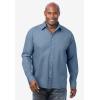imageKingSize Mens Big ampamp Tall Tall The NoTuck Casual ShirtSlate Blue
