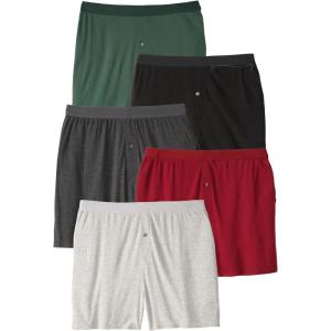 imageKingSize Mens Big ampamp Tall 3Pack Cotton BoxersAssorted Darks 5 Pack