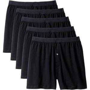 imageKingSize Mens Big ampamp Tall 3Pack Cotton BoxersBlack 5 Pack