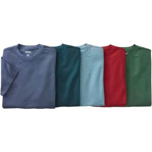 imageKingSize Mens Big ampamp Tall 3Pack Cotton Crewneck UndershirtAssorted Colors 5 Pack
