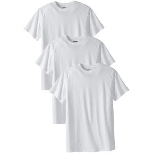 imageKingSize Mens Big ampamp Tall 3Pack Cotton Crewneck UndershirtWhite 0287