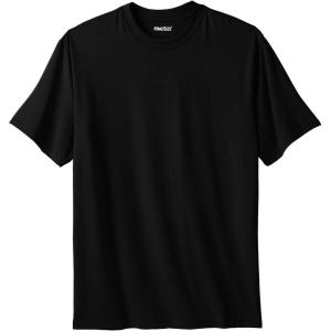 imageKingSize Mens Big ampamp Tall Performance Flex Crewneck TeeBlack