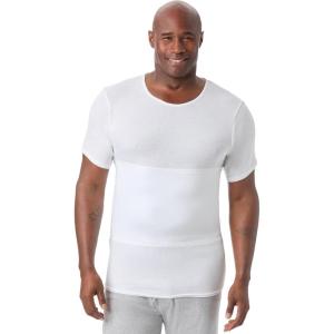imageKingSize Mens Big ampamp Tall Sculpting CrewneckWhite