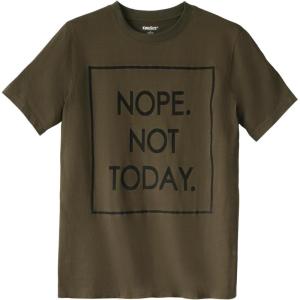 imageKingSize Mens Big ampamp Tall Slogan Graphic TShirtNot Today