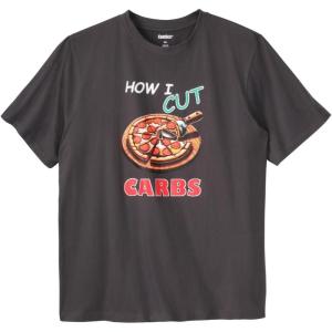 imageKingSize Mens Big ampamp Tall Slogan Graphic TShirtPizza