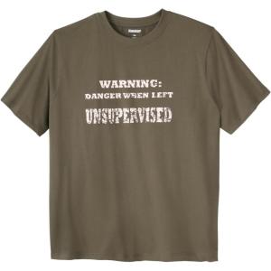 imageKingSize Mens Big ampamp Tall Slogan Graphic TShirtUnsupervised