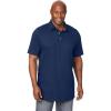 imageBoulder Creek by Kingsize Mens Big ampamp Tall LongerLength Heavyweight PoloNavy