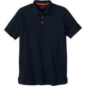 imageBoulder Creek by Kingsize Mens Big ampamp Tall LongerLength Heavyweight PoloBlack